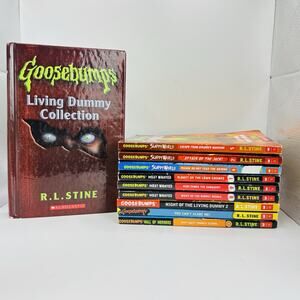 Goosebumps Living Dummy Collection & 9 Soft Cover Books By R. L. Stine.